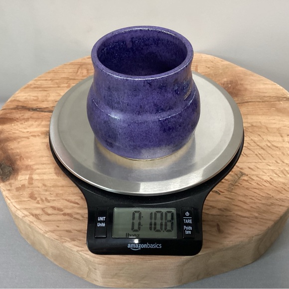 🔵 Beautiful Handmade Ceramic Piece in Deep Blue Colors by “LR” - Many Uses - Picture 11 of 11